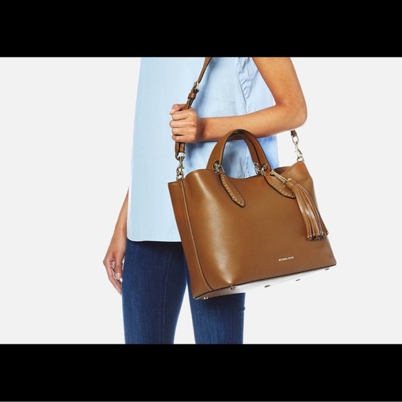 MICHAEL KORS Brooklyn Large Grab Bag Tote Brown NWT - Picture 5 of 12